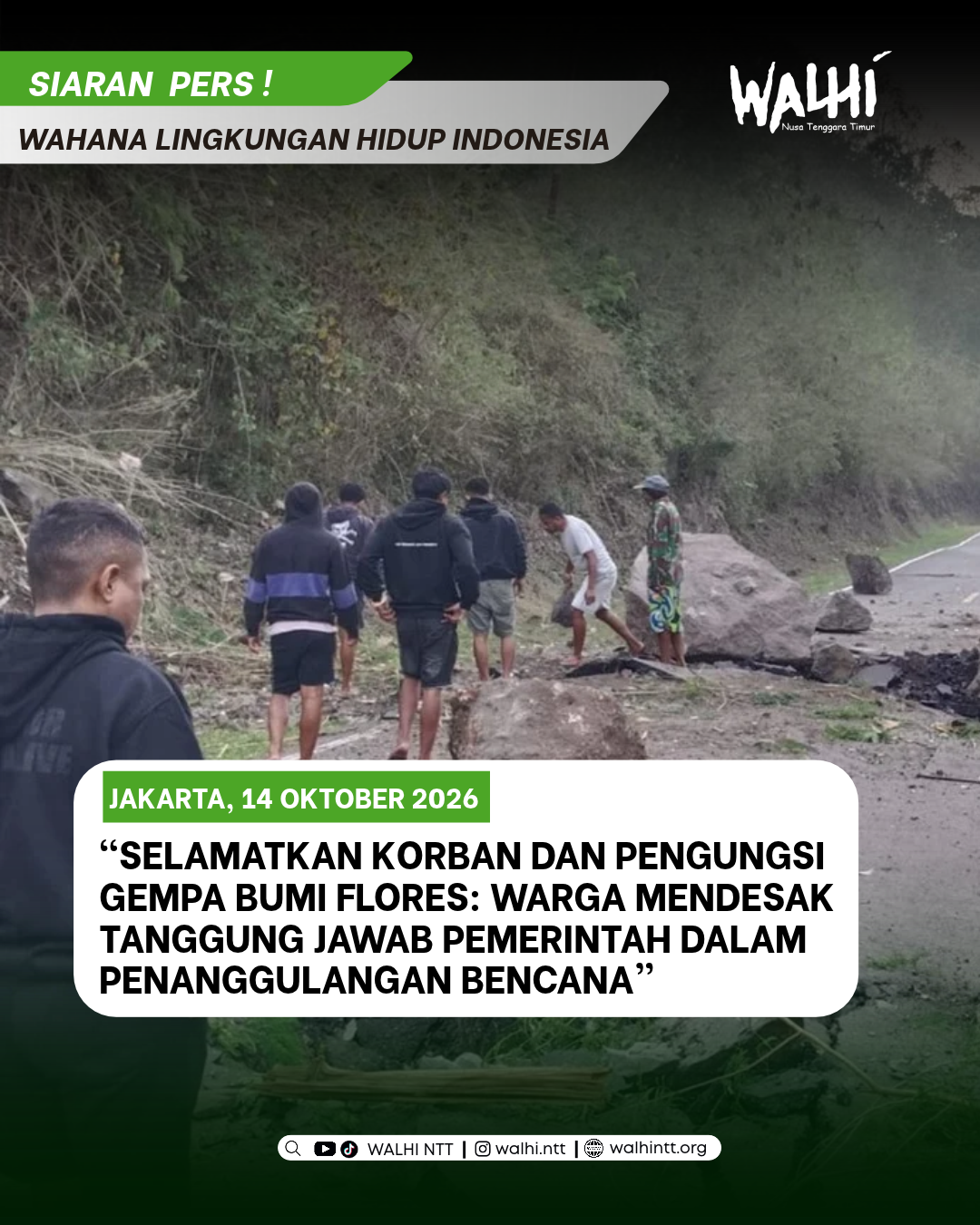 Selamatkan Korban dan Pengungsi Gempa Bumi Flores: Warga Desak Tanggung Jawab Pemerintah Dalam Penanggulangan Bencana